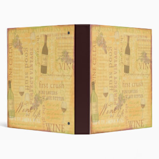 Wine Theme Binder