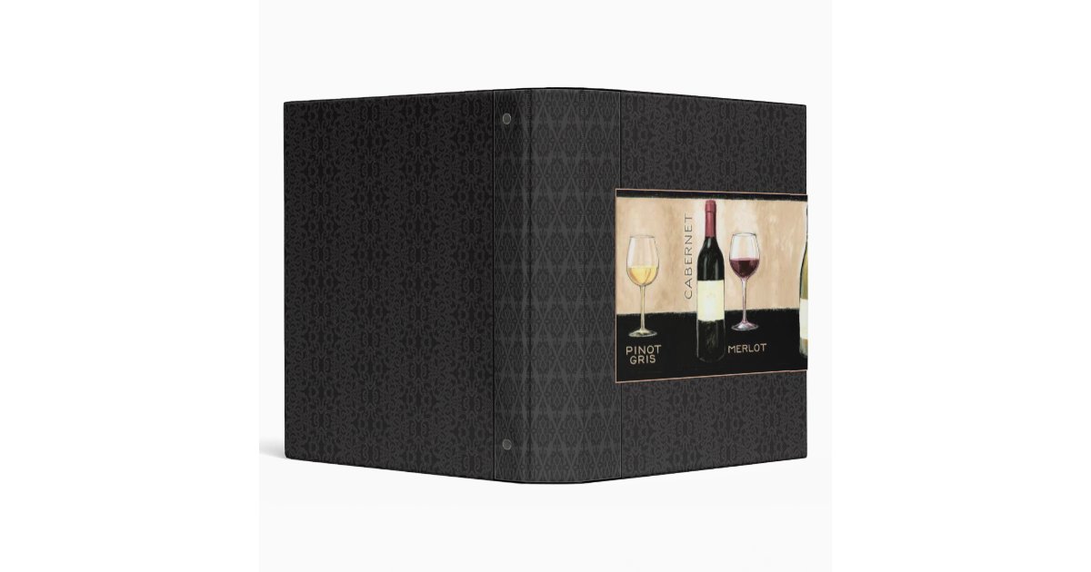 Wine Theme Binder/Album Binder Zazzle