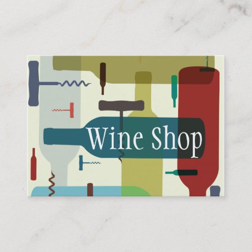 Customizable Wine themed business card