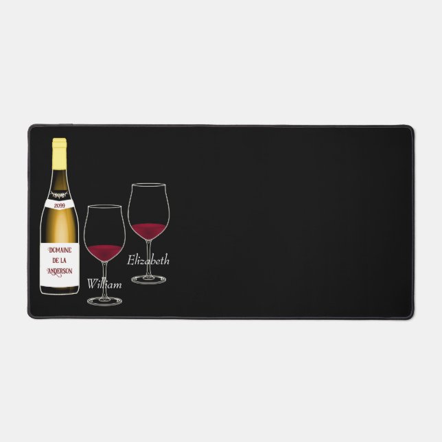 Wine themed Desk Mats & Pads (Front)