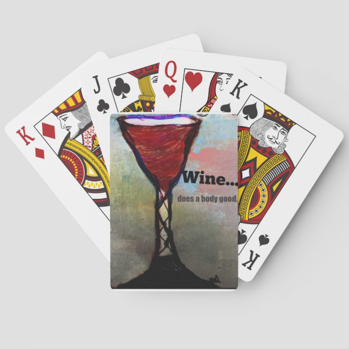 wine themed playing cards | Zazzle.com