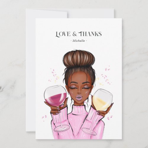 Wine Themed Thank You Card