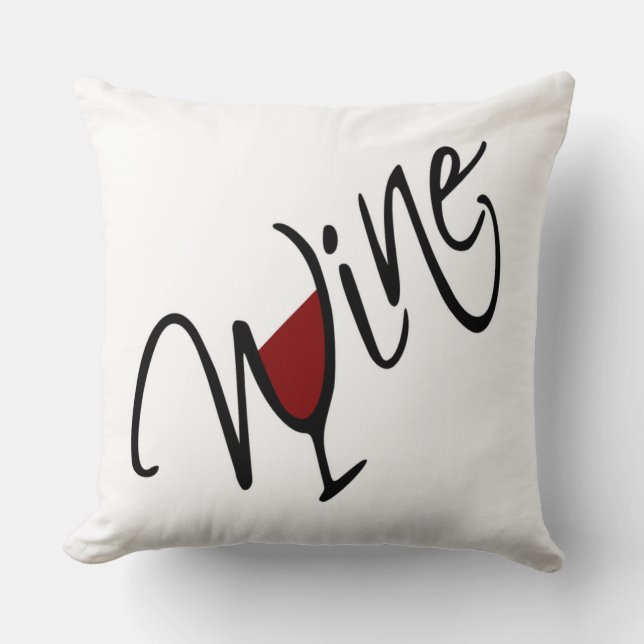 WINE THROW PILLOW (Front)