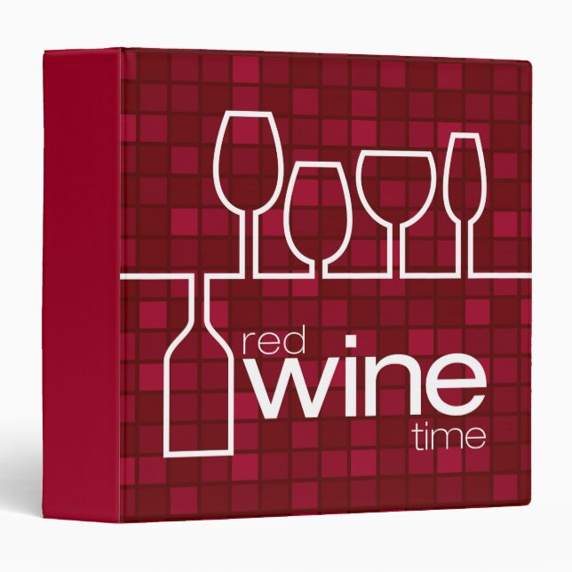 Wine Time 3 Ring Binder (Front/Spine)