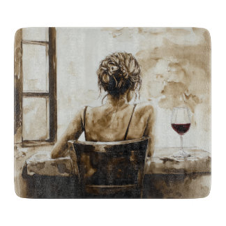 Wine Time Cutting Board