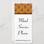 "Wine Time" Diva Damask Do Not Disturb (Back)