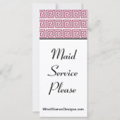 "Wine Time" Goddess Key Pattern Do Not Disturb (Back)