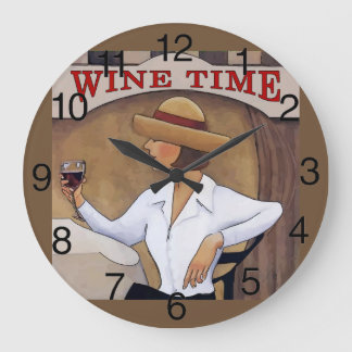Wine Time, Large Clock