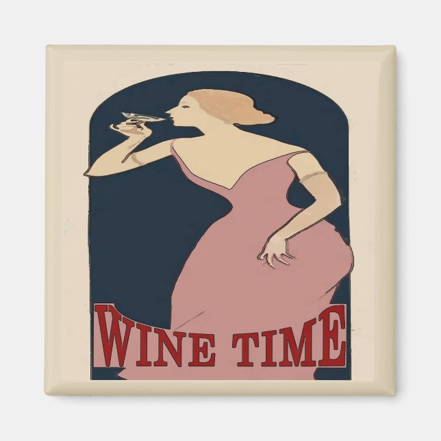 Wine Time, Magnet (Front)