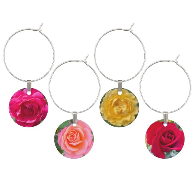 Wine Time! Mocktail, Cocktail, Hawaii Glass Charm (Staggered)