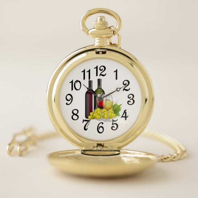 Wine Time  Pocket Watch (Inside)