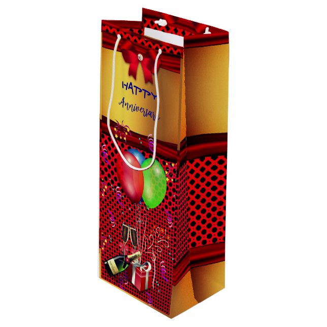 Wine Time -  Wine Gift Bag (Front Angled)