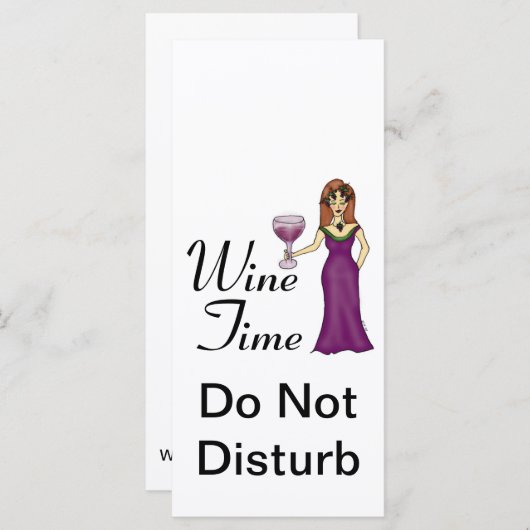 "Wine Time" WineWomenDesigns.com Promotional (Front/Back)