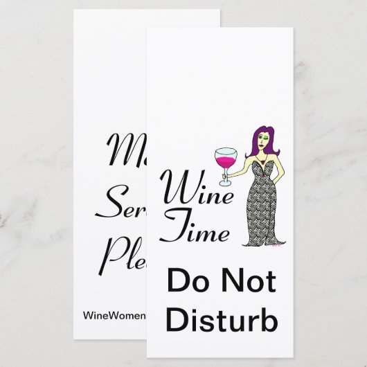 "Wine Time" WineWomenDesigns.com Promotional (Front/Back)