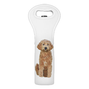Wine Tote w/ golden doodle