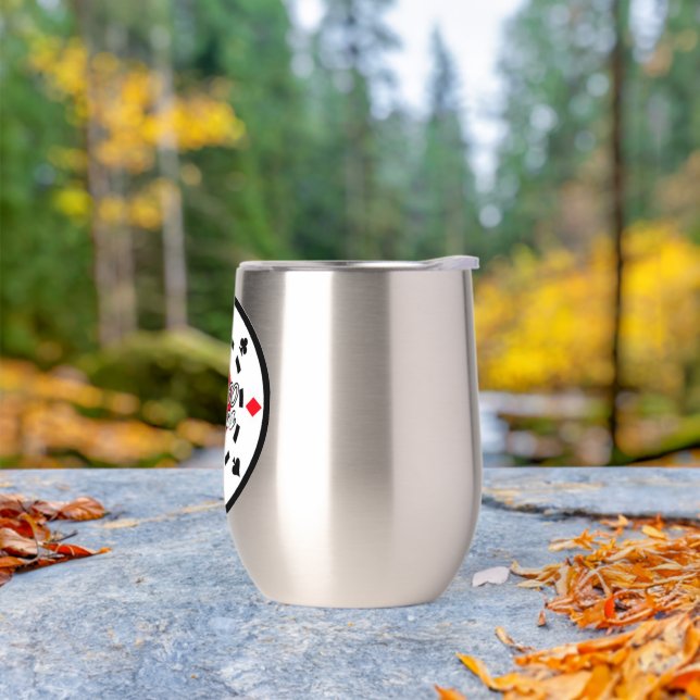 wine tumbler stainless steel 360 Vegas Chip Logo (Outdoor)