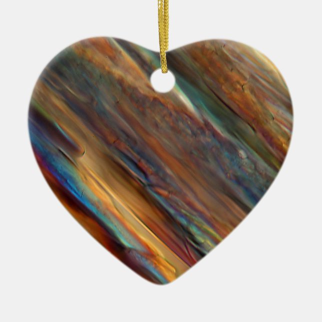 Wine under the microscope - Pinot blanc Ceramic Ornament (Front)