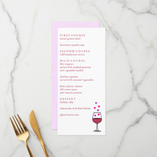 Wine Valentine's Day Party  Menu