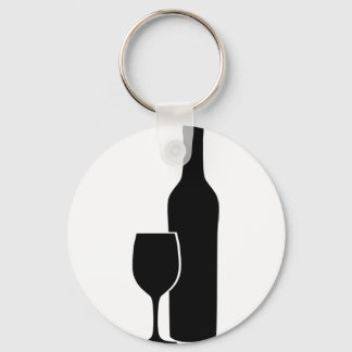 Wine - vine icon keychain