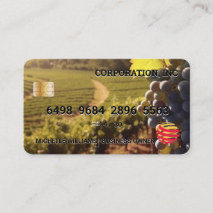 Wine Vineyard Credit Card