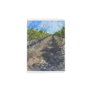 Wine Vineyard in Napa Valley Passport Holder