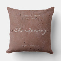 Wine Vineyard Red Throw Pillow