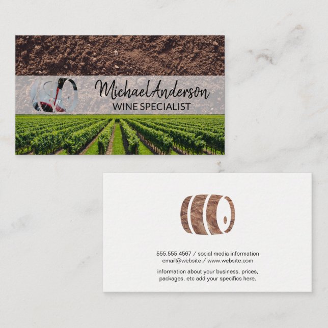 Wine Vineyards | Soil Business Card (Front/Back)