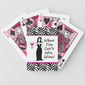 Wine Vixen When You Can't Win, Wine Poker Cards