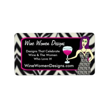 Wine Vixen Wine Women Designs Labels by Victoreeah at Zazzle