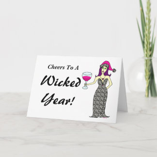 Wine Vixen's Wicked New Year's Eve Holiday Card