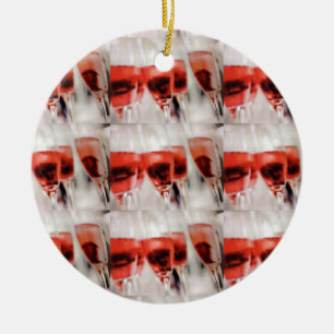 WINE WINE AND MORE WINE TREE ORNAMENT