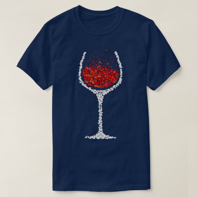 Wine Wineglass Red Wine Wine Drinker T-Shirt (Design Front)