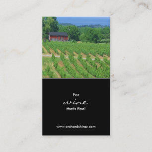 Wine / Winery Photograph Business Card