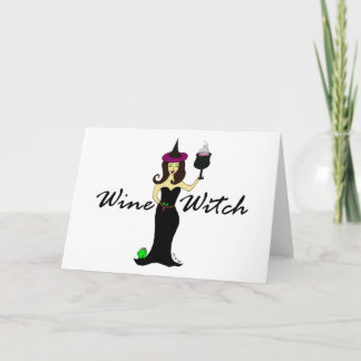 Wine Witch Card