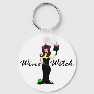 Wine Witch Keychain