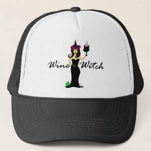 Wine Witch Trucker Hat