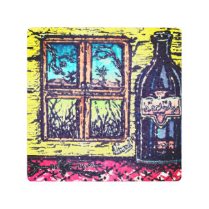 Wine with a View Metal Wall Art