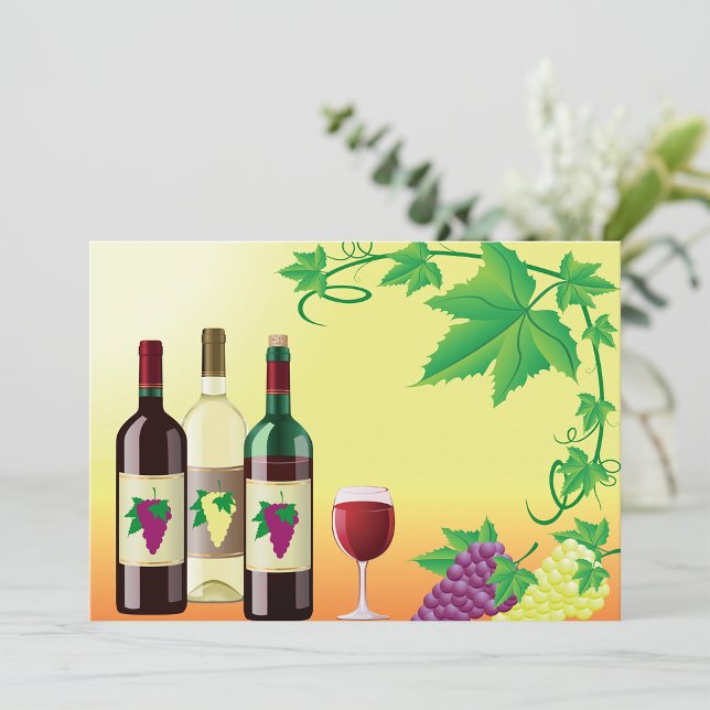 Wine With Grapes Invitations (Creator Uploaded)