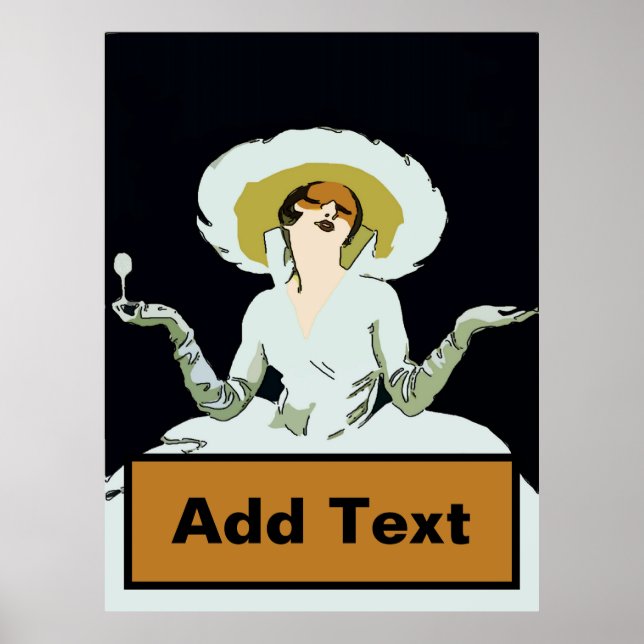 Wine Woman & Add Text Here Poster (Front)