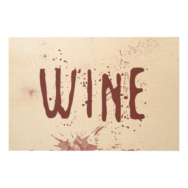 Wine Wood Wall Decor (Front)