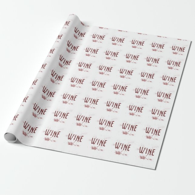 Wine Wrapping Paper (Unrolled)