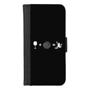 Wine + Yarn = Frog iPhone 8/7 Wallet Case