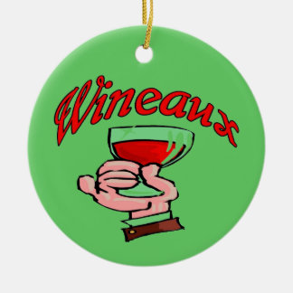 Wineaux Ceramic Ornament