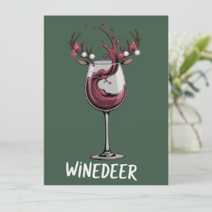 Winedeer Funny Couples Christmas Matching Holiday  Card
