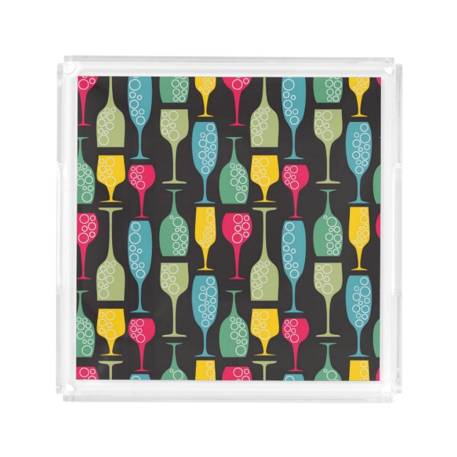 Wineglass Acrylic Tray (Front)
