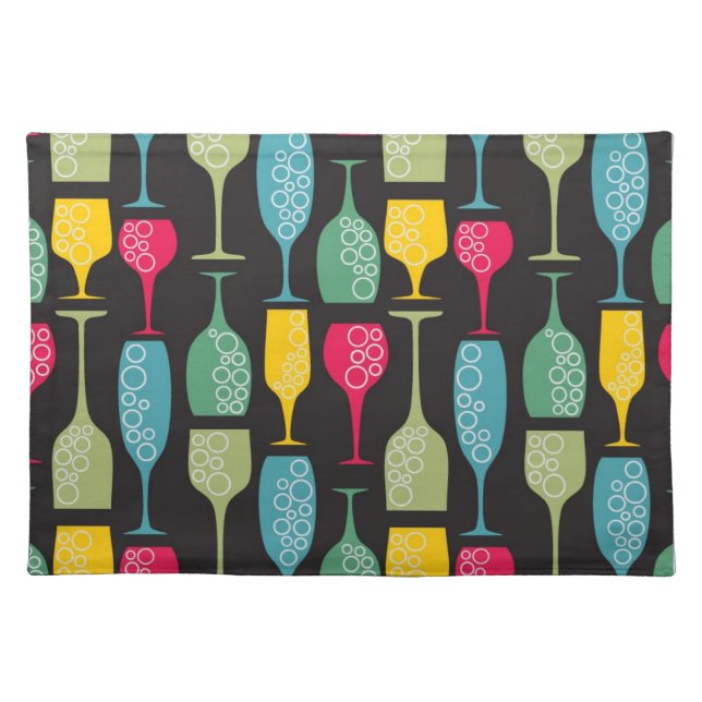 Wineglass Cloth Placemat (Front)
