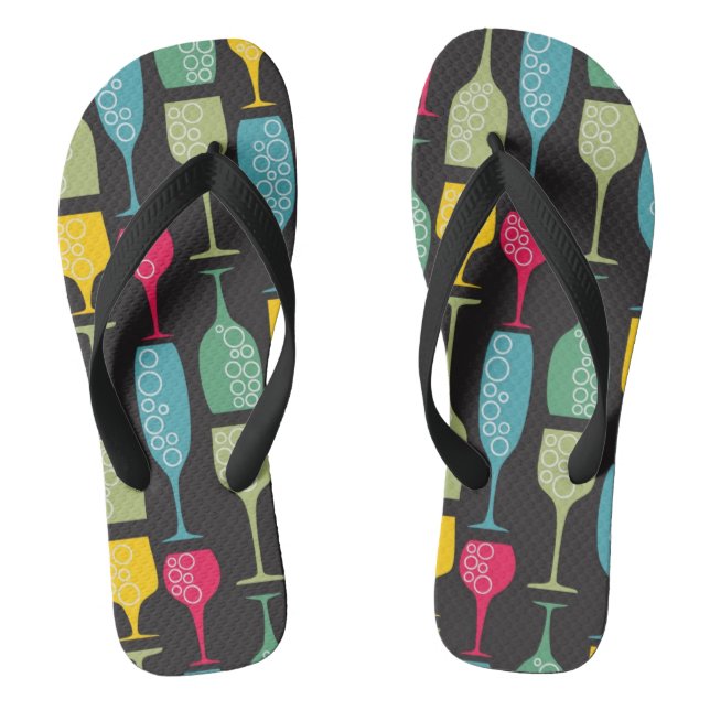 Wineglass Flip Flops (Footbed)