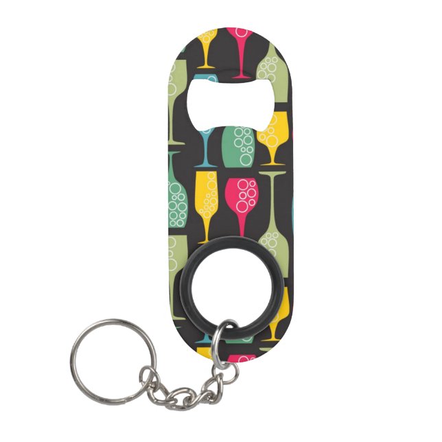 Wineglass Keychain Bottle Opener (Front)