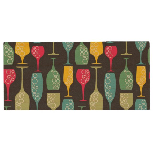 Wineglass Wood USB Flash Drive (Front)