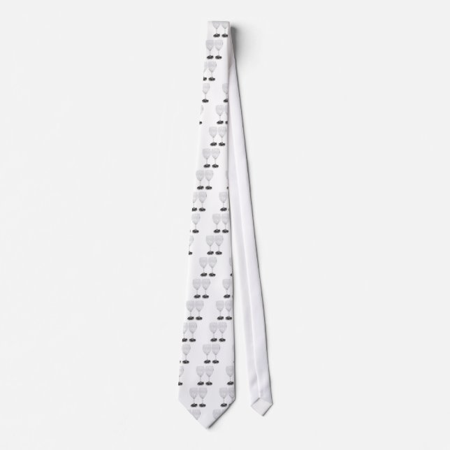 WineGlassesGrapes110709 copy Neck Tie (Front)